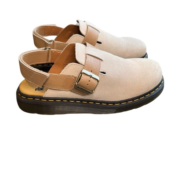 Dr. Martens Other - NWT Dr Martens JORGE II SUEDE SLINGBACK MULES Size Men's 11 Parchment Beige
